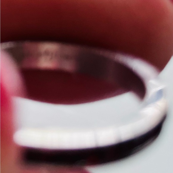 Sterling Silver Ruby & Emerald Stack Rings - Picture 4 of 5